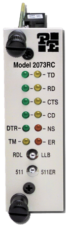 Model 2073RC Rack Card