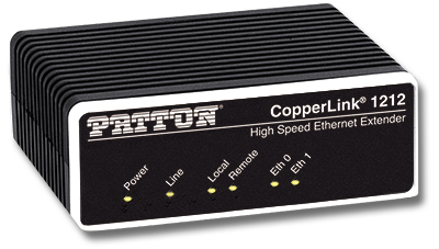 patton copperlink cl1212 ultra-high-speed copper ethernet extender | 168 mbps downstream