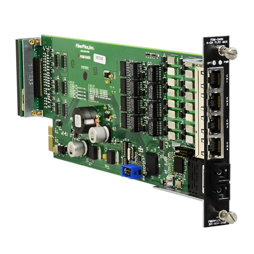 fiberplex t1/e1 fiber mux, 4 channel fom-5400