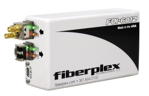 fiberplex 12.5gbps flexible interface sfp/sfp+dual tx/rxworkbox foi-6012