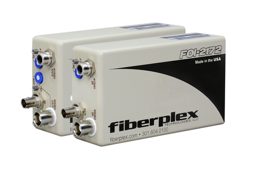 fiberplex unidirectional composite video w/ audio foi-2172 | foi-2173